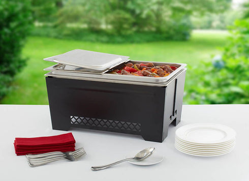 Chef Master Chafer Frame, Wind-Resistant, Collapsible