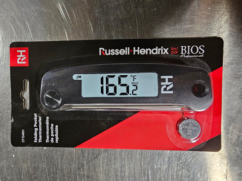 BIOS | Thermomètre de poche numérique pliable avec logo Russell Hendrix, VENTE FINALE