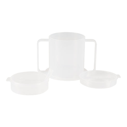 BIOS Transparent Mug with 2 Handles, 9 oz, Clear
