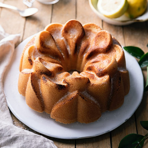 Nordic Ware Magnolia Bundt Pan, 10 Cup, Cast Aluminum Toffee Finish, FINAL SALE