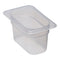Cambro | Bac gastronome translucide de taille 1/9