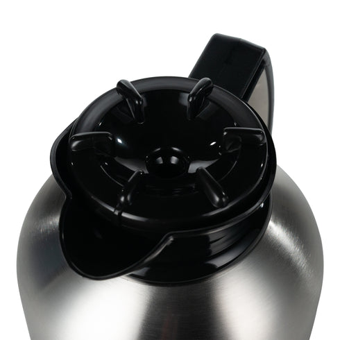 Service Ideas Brew 'N' Pour Brew-Thru Vacuum Insulated Decanter, 1.9 L, Stainless Steel
