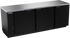 Beverage-Air BB94HC-1-B Back Bar Triple Solid Door Refrigerator, 94", Black, 115V, FINAL SALE