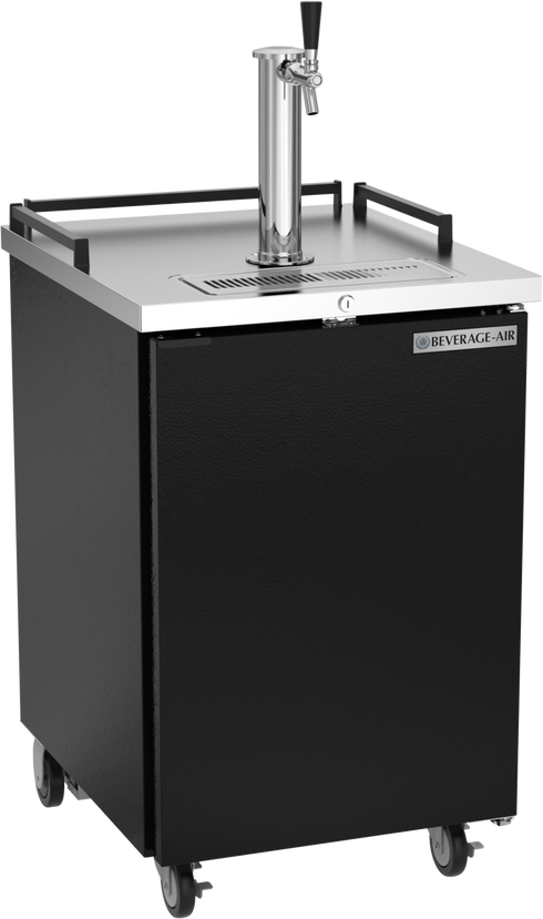 Beverage-Air BM23HC-B Portable Draft Beer Dispenser Refrigerator, 24", Black, 115V, FINAL SALE