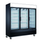 EFI X-Line C3-78GDVCX 78" Triple Glass Door Cooler, Black