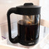 London Sip Cold Brew Immersion Coffee Maker, 1.5 qt, Glass/Black Plastic