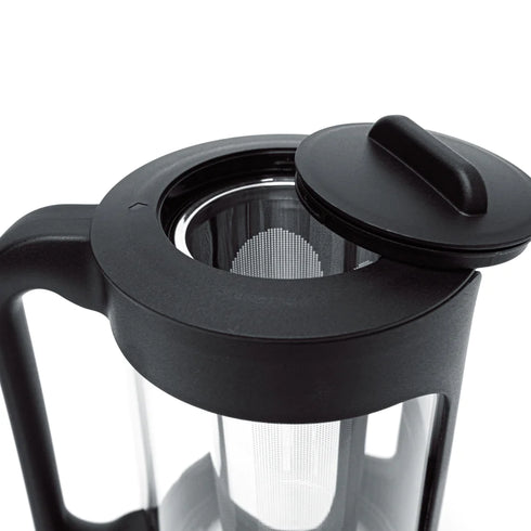 London Sip Cold Brew Immersion Coffee Maker, 1.5 qt, Glass/Black Plastic