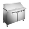 EFI X-Line CMDR2-48VCX 48" Double Door Refrigerated Mega Top Prep Table, Stainless Steel