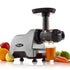Omega CNC80S Compact Electric Juicer and Nutrition System, Silver, 120V