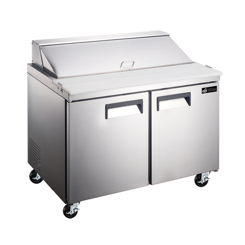 EFI X-Line CSDR2-36VCX 36" Double Door Refrigerated Salad/Sandwich Prep Table, Stainless Steel