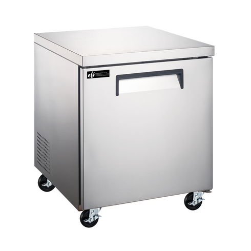 EFI X-Line CUDR1-27VCX 27" Single Door Undercounter Refrigerator,Stainless Steel