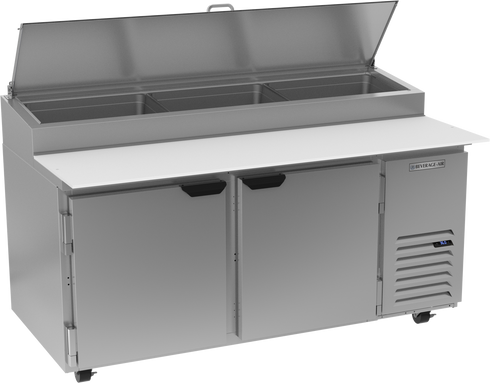 Beverage-Air DP67HC Double Door Refrigerated Pizza/Sandwich Prep Table, 67", 115V, FINAL SALE