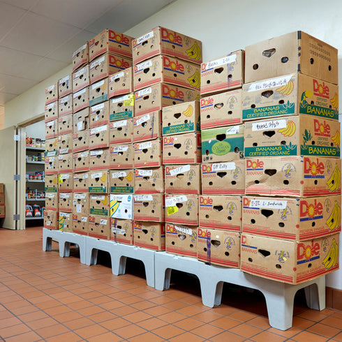 Cambro Slotted Dunnage Rack, Grey