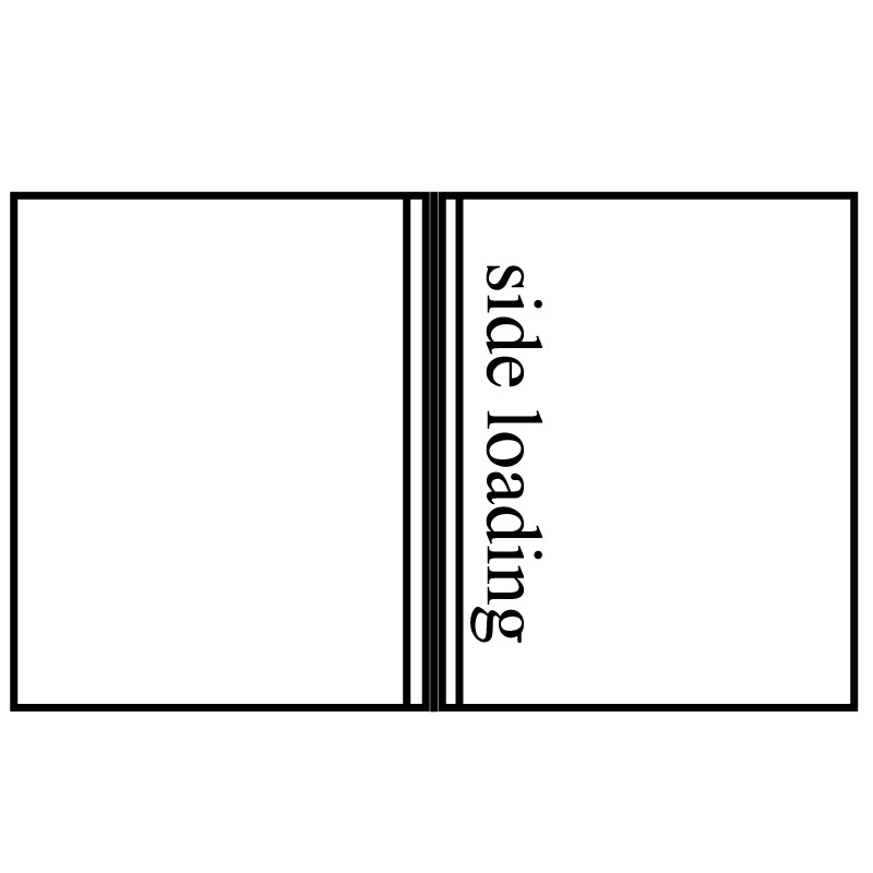 Universal Bindery Economy Menu Cover, 2 Panels, 4 Viewing Sides, Cle