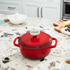Lodge Dutch Oven, 1.5 qt, Enamel Cast Iron, Red, FINAL SALE