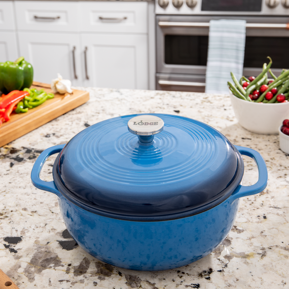 Lodge Dutch Oven, 6 qt, Enamel Cast Iron, FINAL SALE