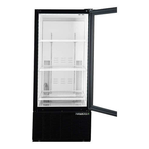 Habco ESM10HC Impulse Cold Space Merchandiser Refrigerator, Single Glass Swing Door, 24" x 54" Tall, 115V