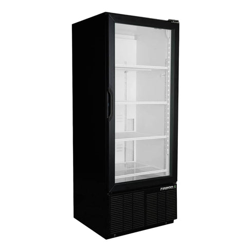 Habco ESM12HC Impulse Cold Space Merchandiser Refrigerator, Single Glass Swing Door, 24" x 62" Tall, 115V