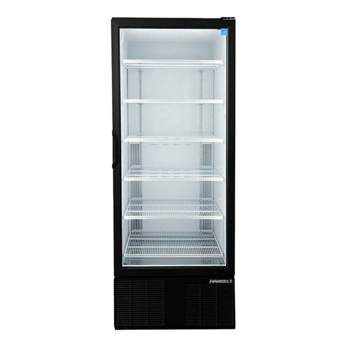 Habco ESM28HCTD Cold Space Merchandiser Refrigerator, Single Glass Swing Tall Door, 30", Black/White, 115V