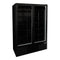 Habco ESM49HCBATD Cold Space Merchandiser Refrigerator, Double Glass Swing Tall Doors, 54", Black/Black, 115V