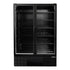 Habco ESM49HCBATD Cold Space Merchandiser Refrigerator, Double Glass Swing Tall Doors, 54", Black/Black, 115V
