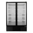 Habco ESM49HCTD Cold Space Merchandiser Refrigerator, Double Glass Swing Tall Doors, 54", Black/White, 115V