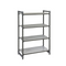 Cambro Elements Series Camshelving Kit, 3 Vented Shelves, 1 Solid Shelf, 18" x 36" x 72", FINAL SALE