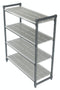 Cambro Elements Series Camshelving Kit, 4 Vented Shelves, 18" x 42" x 72", FINAL SALE