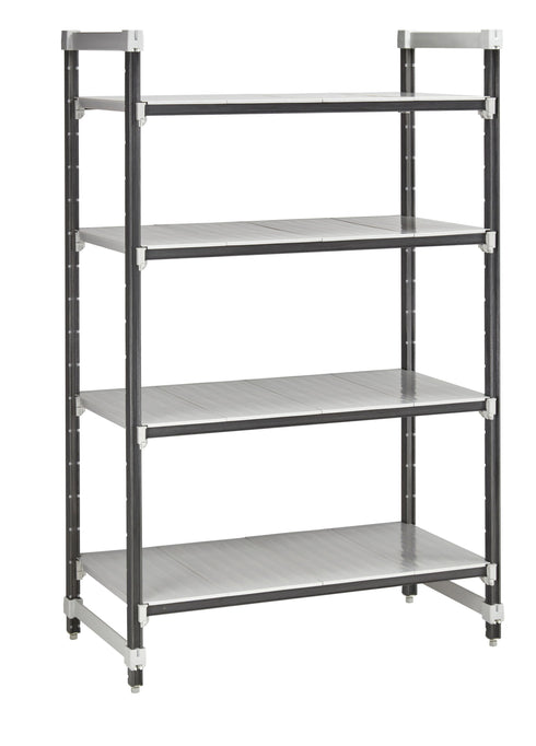 Cambro Elements Series Camshelving Kit, 4 Solid Shelves, 18" x 42" x 72", FINAL SALE