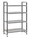 Cambro Elements Series Camshelving Kit, 4 Solid Shelves, 18" x 42" x 72", FINAL SALE