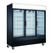 EFI X-Line F3-78GDVCX 78" Triple Glass Door Freezer, Black