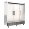 EFI X-Line F3-82VCX 82" Reach-In Triple Solid Door Freezer, Stainless Steel