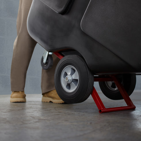 Caoutchouc | Camion inclinable utilitaire, Capacité de charge de 450 lb, Rotomoulé, Noir