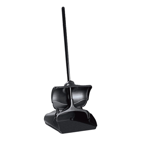 Caoutchouc | Porte-poussière vertical Lobby Pro avec couvercle, noir