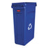 Rubbermaid Slim Jim Recycling Container, 23 Gal