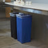Caoutchouc | Conteneur de recyclage carré Intouchable, 23 gal, bleu