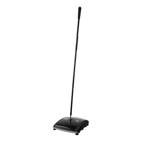 Rubbermaid Dual Action Bristle Mechanical Sweeper, Black
