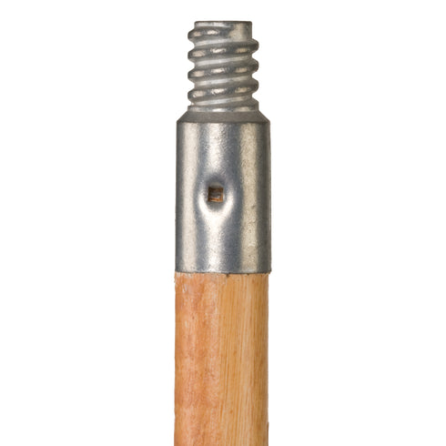 Caoutchouc | Manche à balai, Bois, Fileté, 60"