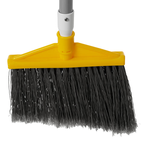 Caoutchouc | Balai d'angle, manche en métal