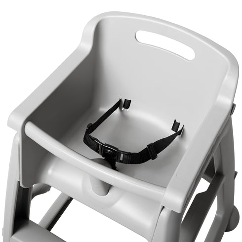 Rubbermaid Sturdy Chair High Chair, Unassembled, Silver