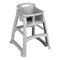 Rubbermaid Sturdy Chair High Chair, Unassembled, Silver