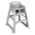 Rubbermaid Sturdy Chair High Chair, Unassembled, Silver