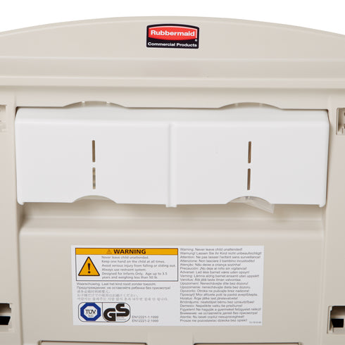 Rubbermaid Baby Changing Station, Vertical, Silver