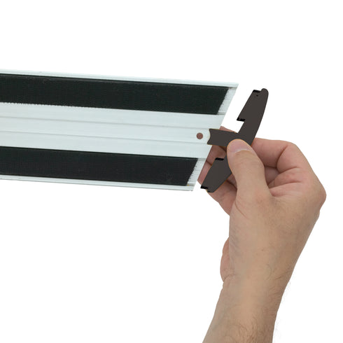 Caoutchouc | Vadrouille à connexion rapide HYGEN pour tampons humides et anti-poussière, 17 po, jaune