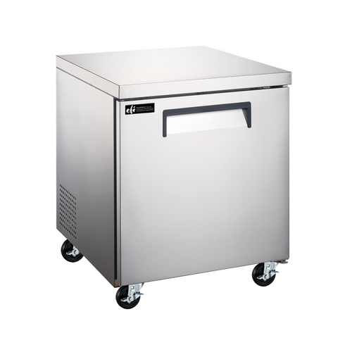 EFI X-Line FUDR1-27VCX 27" Single Door Undercounter Freezer, Stainless Steel