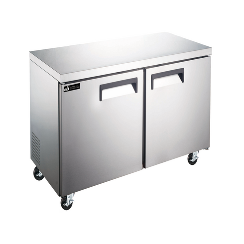 EFI X-Line FUDR2-36VCX 36" Double Door Undercounter Freezer, Stainless Steel