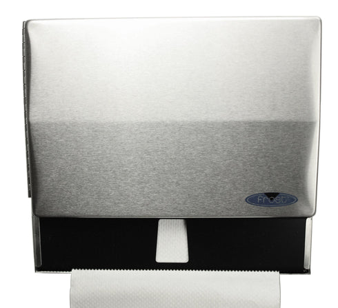 Frost Universal Paper Towel Dispenser for Single Fold or Rolls, Brushed Stainless Steel