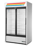 True GDM-41-HC-LD Glass Double Sliding Door Merchandiser Refrigerator