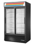 True GDM-41-HC-LD Glass Double Sliding Door Merchandiser Refrigerator