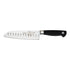 Mercer Genesis Santoku, Granton Edge, 7", Black